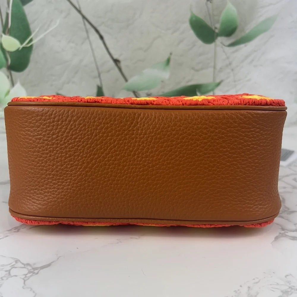 Simon Miller Crochet Snap Shoulder Bag Hibiscus Banana